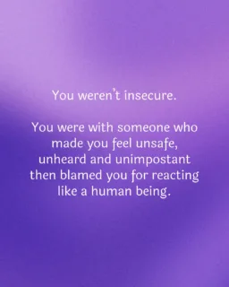 In the right relationship, safety comes naturally. You don’t question yourself, your feelings or your place in their life.
ㅤ
When someone calls you 'insecure' while consistently making you doubt yourself, while saying you are being 'too sensitive', the issue lies in that they're projecting onto you their inability to feel emotionally safe.
ㅤ
#healingjourney #selfworth #toxicrelationships #innerchild #selflove